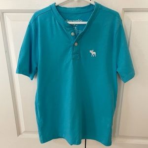 A&F Boys Short-Sleeve Henley Tee Shirt